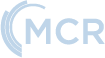 Medical center radiologists (mcr) logo with stylized circular design.