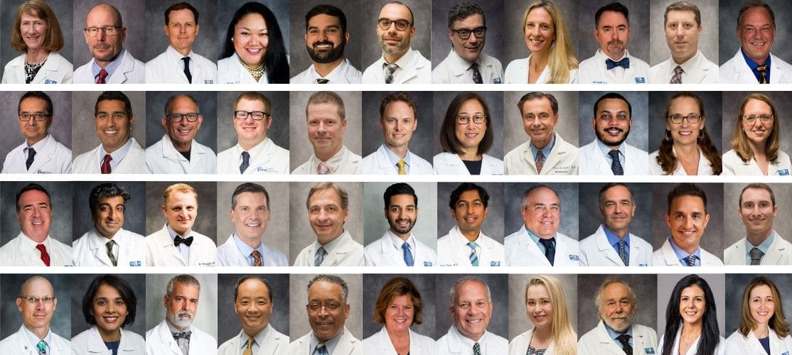 Group photo of the medical center radiologists team in hampton roads, virginia, featuring board-certified radiologists and subspecialty experts.